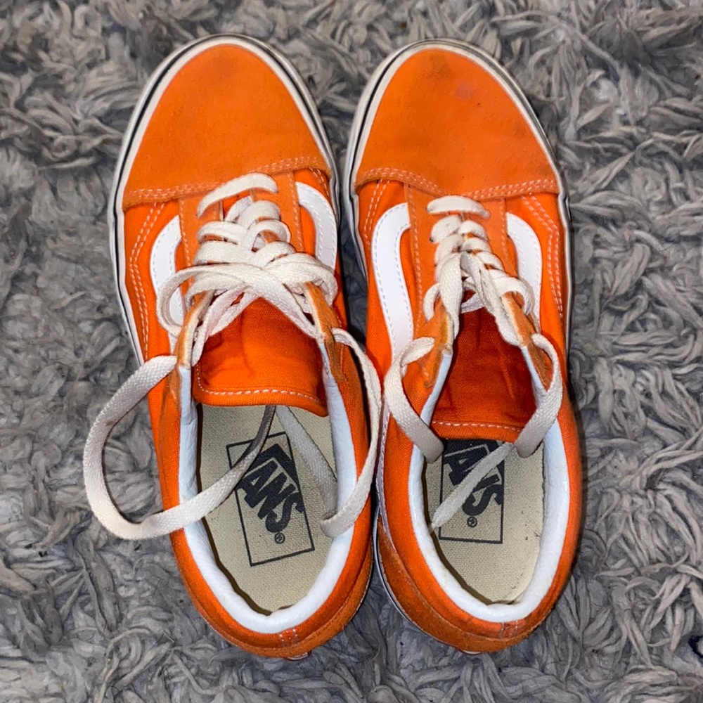 Orange Low Top Vans